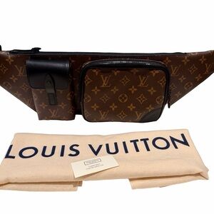 NEW Louis Vuitton Monogram Canvas Macassar Christopher Bumbag